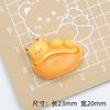 Pan de conejito, comida y juego, dibujos animados, crema, pegamento, accesorios, hebilla de zapato creativa, material de resina, accesorios, joyería de bricolaje, horquilla