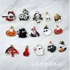 Liga Transfronteiriça Gotejamento de Óleo Lanterna de Abóbora de Halloween Fantasma Ornamento Pingente Pequeno DIY Simples Colar Pequeno Acessório para Pendurar