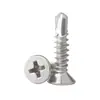 Tornillo Autorroscante de Cabeza Plana Phillips Avellanada de Acero Inoxidable 410 para Techo de Color Autoperforante 5.5M4.2M4.8