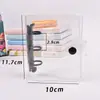 Álbum de fotos de estrella de 3 pulgadas cuaderno de hojas sueltas de PVC transparente 3 agujeros mini espiral de hojas sueltas diario de mano al por mayor