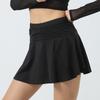 Falso de dos piezas Antibrillo Alta Elasticidad Secado Rápido Nylon Short Ajustado Falda Fitness Yoga Running Shorts Falda de Tenis