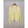 Primavera e Verão 2025 Novo Estilo Design Delicado e Doce Cardigan Tricotado de Renda Vazada Blusa Feminina para o Dia a Dia Verão