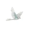 Broche de pájaro azul esmaltado de lujo ligero de alta gama con estilo europeo, diseño único, pasador personalizado, broche moderno y exquisito