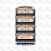 Aparelho de barbear manual para atacado transfronteiriço com 5 lâminas, aparelho de barbear manual para homens, base com suporte para 5 lâminas