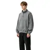 Sudadera de cuello alto con media cremallera de 320g de moda transfronteriza para hombres y mujeres, top chaqueta casual de manga larga estilo americano holgado