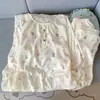 Pijama de Algodão Nuvem com Gola Redonda no Atacado para Mulheres Outono e Inverno Popular Feminino 2025 Novo Roupa de Casa Conjunto de Calça Manga Longa