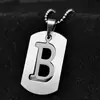 Estilo Callejero Europeo y Americano Letra Inglesa Acero Inoxidable Collar Personalizado Hip-Hop Moderno Unisex Colgante Hiphop Etiqueta de Celebridad de Internet