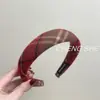 Estilo Retro ~ Estilo Occidental Cuadros Rojos Banda Ancha para el Cabello Clásica Joker Esponja en la Parte Superior Alta de la Cabeza Diadema Cara Accesorios Pequeños para el Cabello