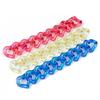 Hebilla de cadena con forma de corazón de melocotón Mabel, de plástico acrílico transparente de 27 x 30 mm, accesorios para bolso de joyería DIY