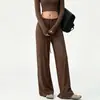 Pantalones de Yoga para Mujer Sueltos Ropa de Gimnasio Pilates Entrenamiento Deportivos Pantalones Largos Conjunto Pantalones de Pierna Ancha Ropa de Fitness Manga Larga