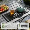 Nuevo Tapete Negro de Goma Suave Impermeable Tapete de Barra Tapete de Goma Exterior Antideslizante Aislante Térmico Set de Té Drenante Tapete de Barra Posavasos