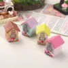 Accesorios de Resina para Manualidades de Dibujos Animados, Casa 3D con Purpurina, Pinzas para el Cabello de Pegamento de Crema, Hebillas para Zapatos, Llaveros, Colgantes y Decoraciones