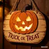 Nuevo producto transfronterizo: Decoración plana de madera para ambiente de fiesta de Halloween, adorno colgante para exteriores para patio y recibidor