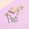 Acessórios de Pingente Pequeno para Sapatos de Salto Alto Moda Liga Diamante Joias Pingente Pequeno DIY Roupas Pulseira Chaveiro Material