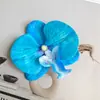 Orquídea Phalaenopsis Flor Cabeza Ramillete Flor de Regalo Pasador de Flor Cabeza de Flor Flor Artificial DIY