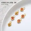 Acessórios Banhados a Ouro Cobre 24K Pequenos Pingentes Peças para Joias DIY Colar Pulseira Semi-Acabados Alta Retenção de Cor Venda Direta da Fábrica