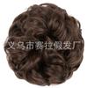 Moño para el Pelo Cruzado para Mujeres, Coleta Sintética, Anillo para el Pelo Rizado, Accesorio para el Cabello, Moño Esponjoso de Seda Mate, Exportación de Cabello