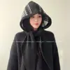 Pasamontañas Jacquard Fair Isle para Mujer Otoño e Invierno Cálido Protección para los Oídos Gorro de Punto Bufanda Todo en Uno Gorro de Lana Moderno