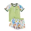 Roupa de Banho Infantil para Meninos, Crianças Maiores e Adolescentes, Roupa de Banho Masculina de Duas Peças, Novo Modelo Verão 2026, Conjunto de Bermuda para Águas Termais
