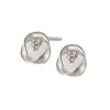 Pendientes de Moebius Pequeños y Exquisitos con Diamantes Brillantes, Pendientes de Nicho de Lujo Ligero, Joyería para Orejas Femenina de Gama Alta, Elegantes, Sencillos, Versátiles y de Moda