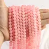 Moda Natural Cuarzo Rosa Cristal Rosa Optimizado Cuentas Redondas Cuentas Sueltas para DIY Cuentas para Manualidades Accesorios para Joyería Venta al por Mayor en Stock