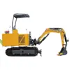 08 Escavadeira Hidráulica Pequena Equipamento de Trituração e Escavação Interna Estufa Reforma de Terras Agrícolas Máquinas de Construção de Terraplenagem