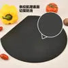 Tábua de Corte de TPU de Grau Alimentício Tábua de Corte Antiderrapante Dupla Face Cozinha Doméstica Resistente ao Desgaste Tábua de Corte Semicircular Tábua de Corte para Suplementos Alimentares