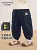 Pantalones de Felpa Kaka Panda para Niños Pantalones de Chándal de Invierno para Niños Ropa de Invierno para Bebés Pantalones Largos Cálidos de Otoño/Invierno para Niñas
