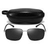 Nuevas Gafas de Sol Polarizadas TR Gafas de Sol para Hombre Mujer Viga Única Retro Caja Moda Dos Tonos Fotografía Callejera ins Transfronterizo Conducción