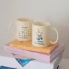 Taza de Dibujos Animados Taza de Agua de Cerámica Taza de Café para Pareja Taza de Desayuno de Alto Valor Taza de Cerámica Personalizada