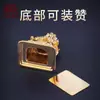 Dragão esculpido dourado em bronze cinco Mestres estátua de bronze Deus da Riqueza carrega "Rei Dragão Guangji" caixa gawu pingente pingente
