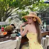 Pinza para el Cabello de Flor de Orquídea Mariposa Estilo Playa de Verano para Mujer, Accesorio para el Cabello de Vacaciones en la Costa, Adorno para el Cabello para Sesión de Fotos Atmosférica