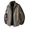 Nueva Chaqueta Abrigo Casual de Primavera Otoño para Hombre con Estampado, Holgada, Tallas Grandes, Cuello Solapa, Chaqueta Abrigo Talla Grande Hombre