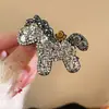 Pinza Brillante de Diamante para el Cabello con Pelo de Caballo del Zodiaco para Niñas, Pinza de Cabello Colorida, Deslumbrante y Colorido Accesorio para el Cabello de Año Nuevo