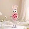 Nuevo Colgante de Flor de Pascua Hada Conejo Ángel Más Vendido Transfronterizo de Mingguan Decoración Colgante Floral Tridimensional de Primavera en Stock