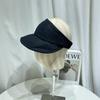 Sombrero de copa vacío ligero de lino de algodón de primavera y verano para niños, estilo japonés simple y casual, protección solar, sombrero para el sol plegable