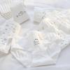 Ropa interior de algodón para niña de clase A, combinación de ropa interior de algodón, entrepierna antibacteriana, transpirable, cintura y cadera, calzoncillos para estudiantes