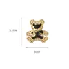 Acessórios de Charms Desmontáveis para Sapatos DIY Mais Vendidos Transfronteiriços com Strass, Acessórios Divertidos de Fivela de Sapato com Corrente Lateral de Urso