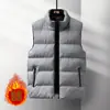 Colete masculino, novo outono e inverno estilo coreano casual acolchoado de algodão jaqueta espessa, colete masculino, colete de tamanho grande para jovens atacado