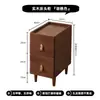 Gabinete de noche de madera maciza para dormitorio Mesa de noche pequeña Gabinete pequeño moderno para el hogar Gabinete de almacenamiento Estante de almacenamiento de noche