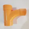 Accesorios para Tubería PPR Codo Rosca Interna Amarillo-Naranja Tes de Rosca Interna Puente de Válvula de Tes de Arco Grande Directo