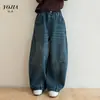 Calça Jeans Forrada com Lã YOJIA para Meninas Inverno 2026 Novo Estilo Versão Coreana Calças de Perna Reta para Crianças de Tamanho Médio e Grande Calças Espessas para Crianças
