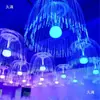 Lustre de Fibra Óptica Lâmpada Decorativa Luminária de Chão Tendência para Exterior Bar Lâmpada de Ambiente Lâmpada de Água-Viva que Muda de Cor