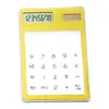 Calculadora Transparente Creativa Coreana Solar para Estudiantes Portátil Táctil Linda Calculadora de Tarjeta