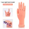 Arte de Unhas Transfronteiriça Prática para Iniciantes Mão Falsa Posicionamento das Unhas Pontas de Unha Display de Salão de Unhas Modelo de Mão de Borracha Venda por Atacado