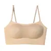 Sutiã Respirável Sem Costura para Mulheres, Estilo Fino de Verão, Push-up para Seios Pequenos Parecerem Maiores, Modal Sem Fio, Lingerie Bonita nas Costas
