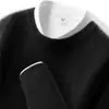 Suéter Grueso de Cachemira para Hombre Otoño e Invierno Pulóver de Cuello Redondo para Hombre Camiseta Base Color Sólido Simple Versátil Prendas de Punto Casuales