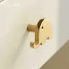 Bereo manija de armario moderna minimalista estilo francés lujo ligero gabinete un solo agujero puerta de armario latón retro manija de puerta