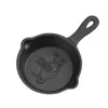 Conjunto de Panela de Ferro Fundido de Três Peças, Frigideira Sem Revestimento, Frigideira Pequena para Ovos, Frigideira Antiaderente Doméstica, Conjunto de Utensílios de Cozinha de Ferro Fundido Tradicional
