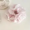 Goma para el pelo scrunchie de encaje con volantes, estilo suave para mujer, liga para el pelo grande de alta gama para moño, banda elástica alta para el pelo